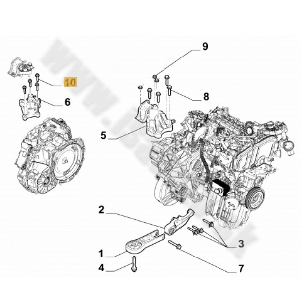 Skrutka avho silentbloka DUCATO 2,2JTD 2021-