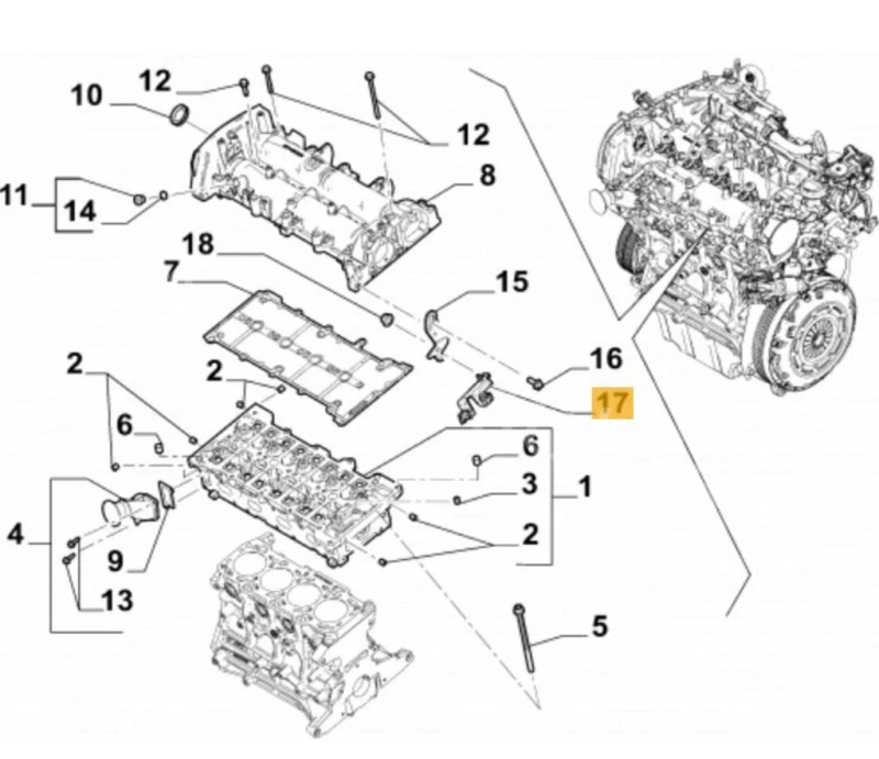 Driak na hlave valcov DUCATO 2,2JTD 2021-